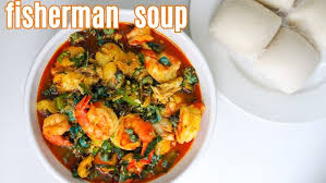 Fisherman soup, swallow with Titus Fish 